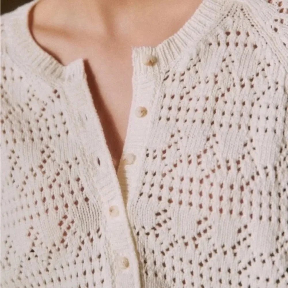 Sezane Capucine Cardigan Ecru Size XS - Picture 5 of 7